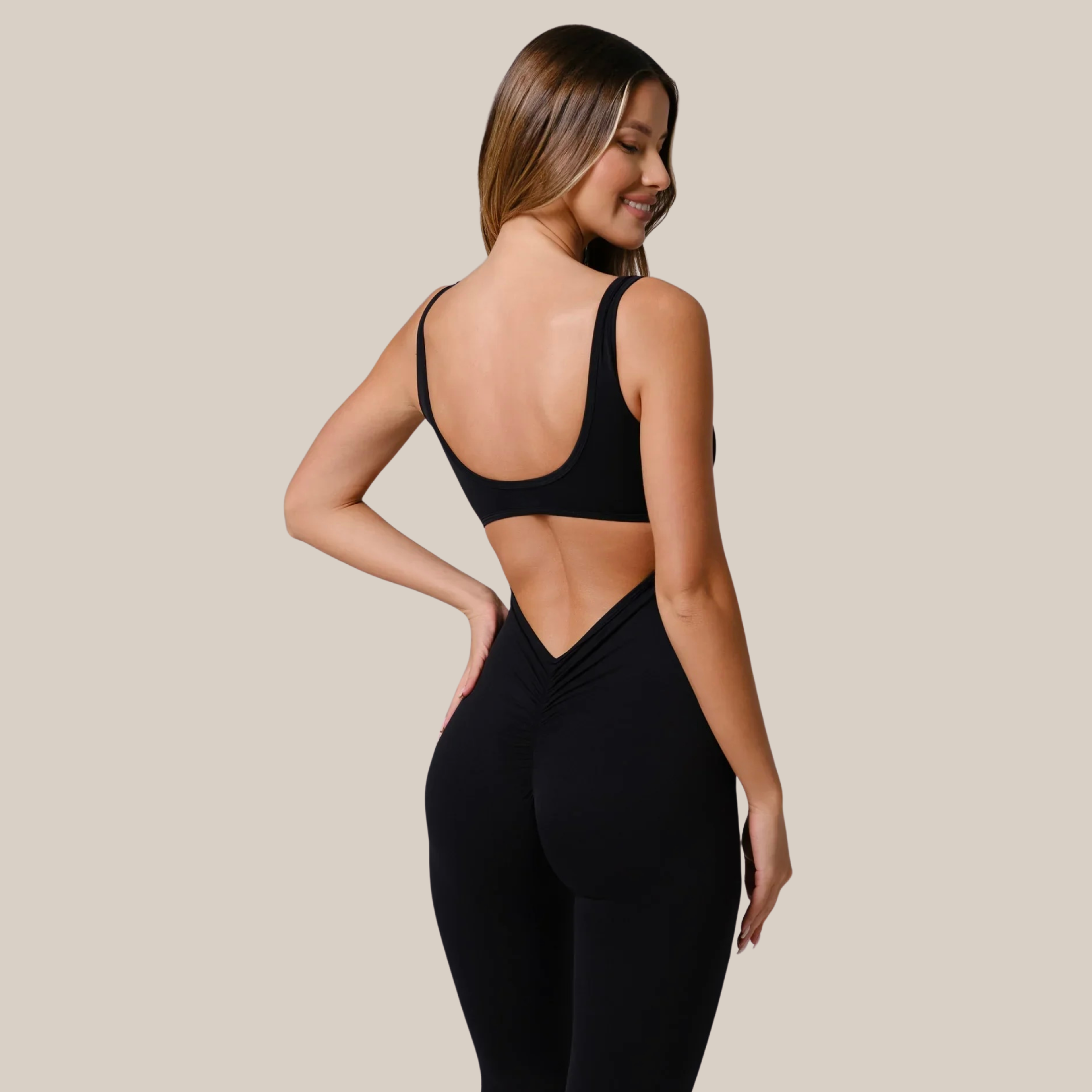 LuxeFlex Bodysuit | Black