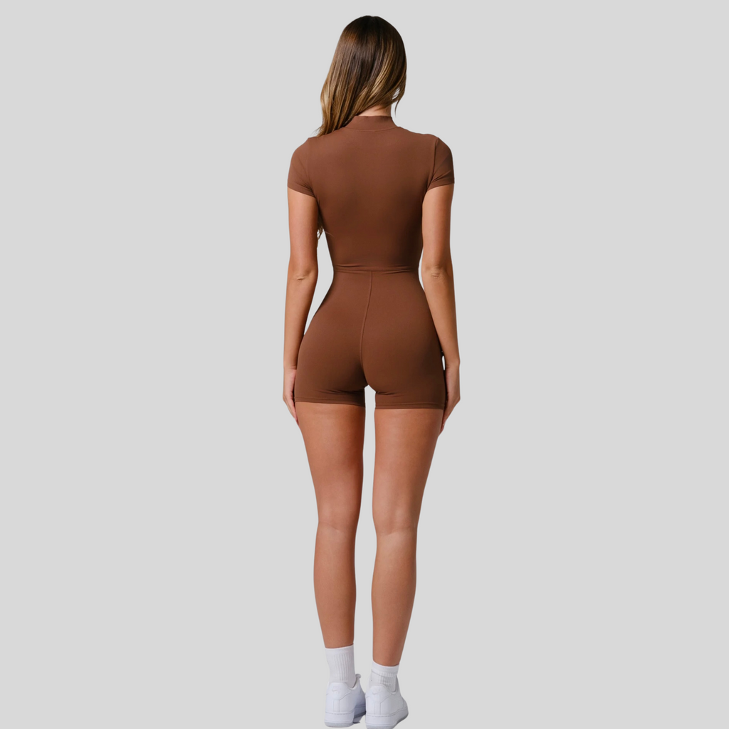 SculptZip Bodysuit | Brown
