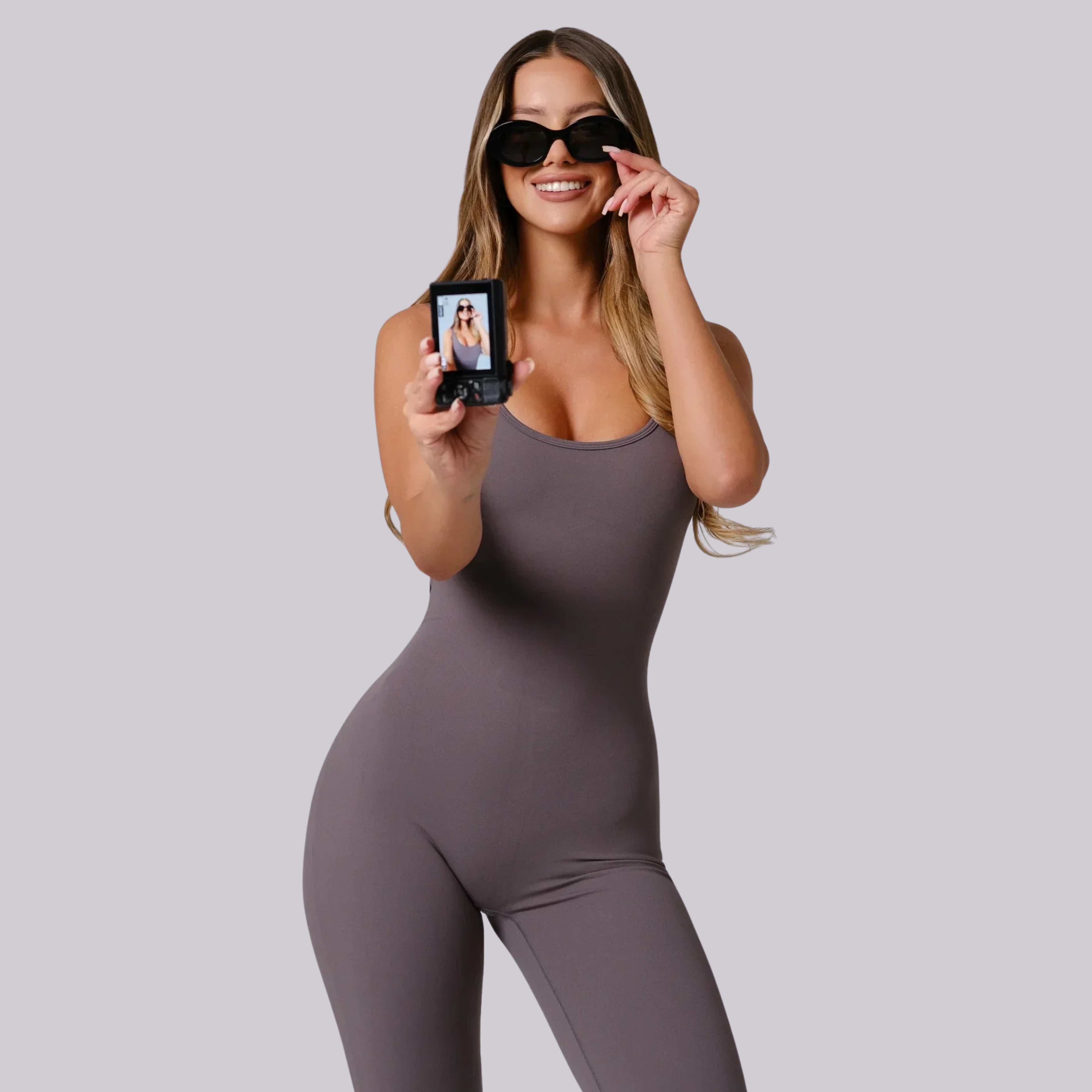 LuxeFlex Bodysuit | Grey