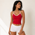 Off Duty Top | Red with Stripes