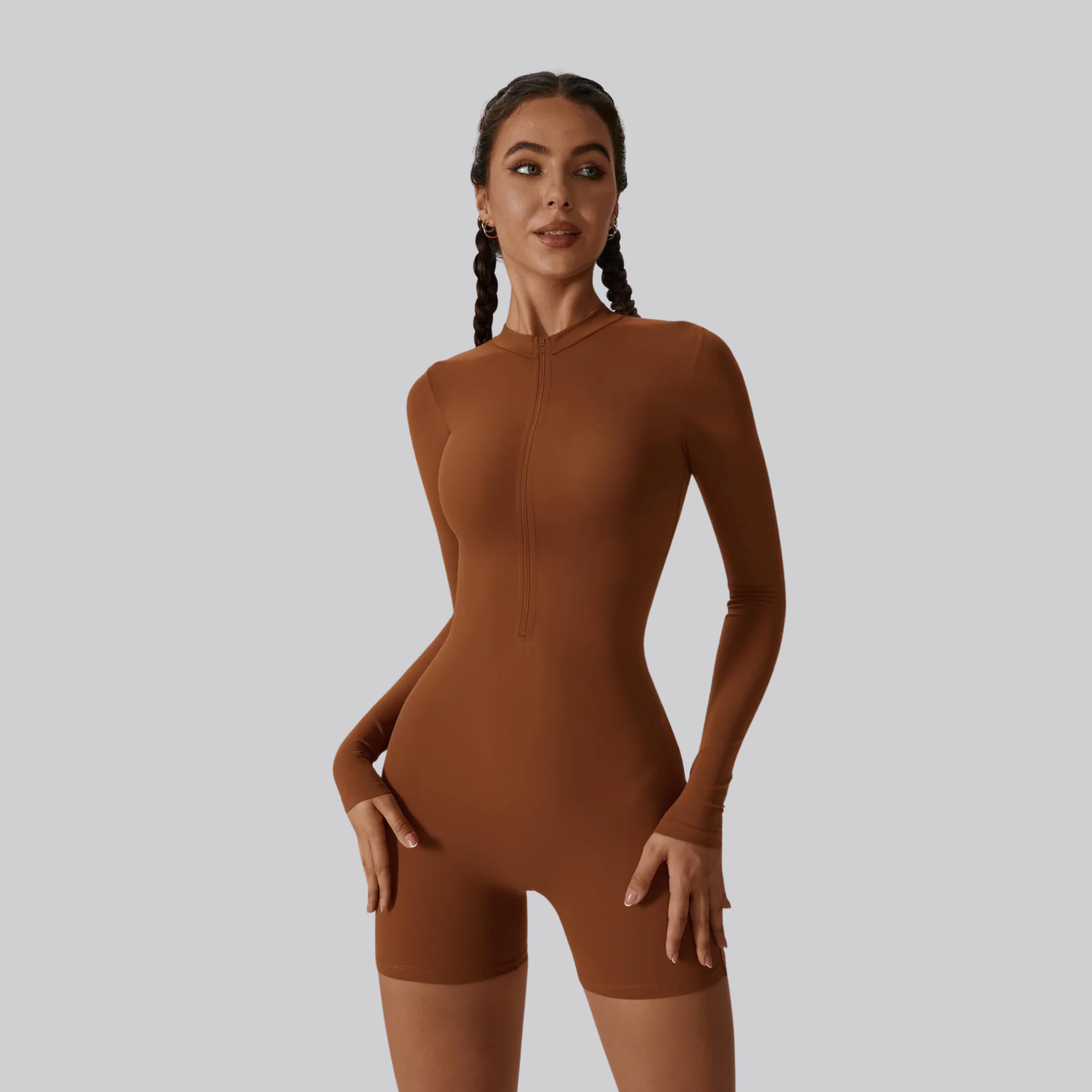 ZipFit Bodysuit | Bronze