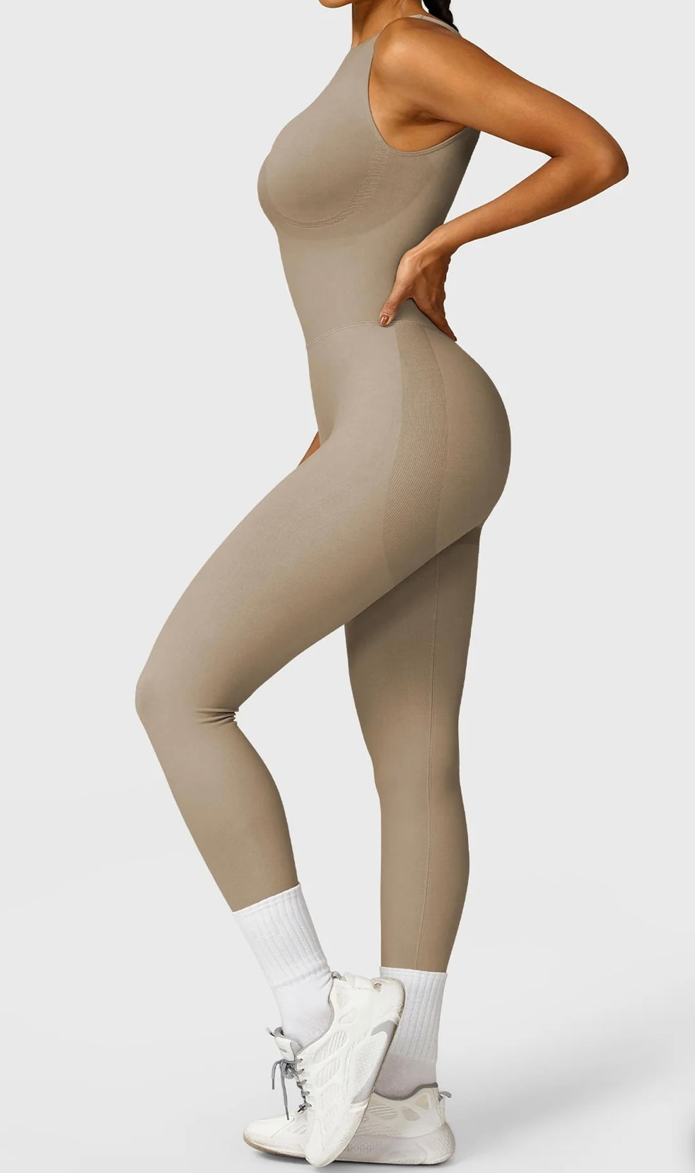 CurveFit Bodysuit | Beige