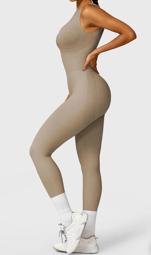 CurveFit Bodysuit | Beige