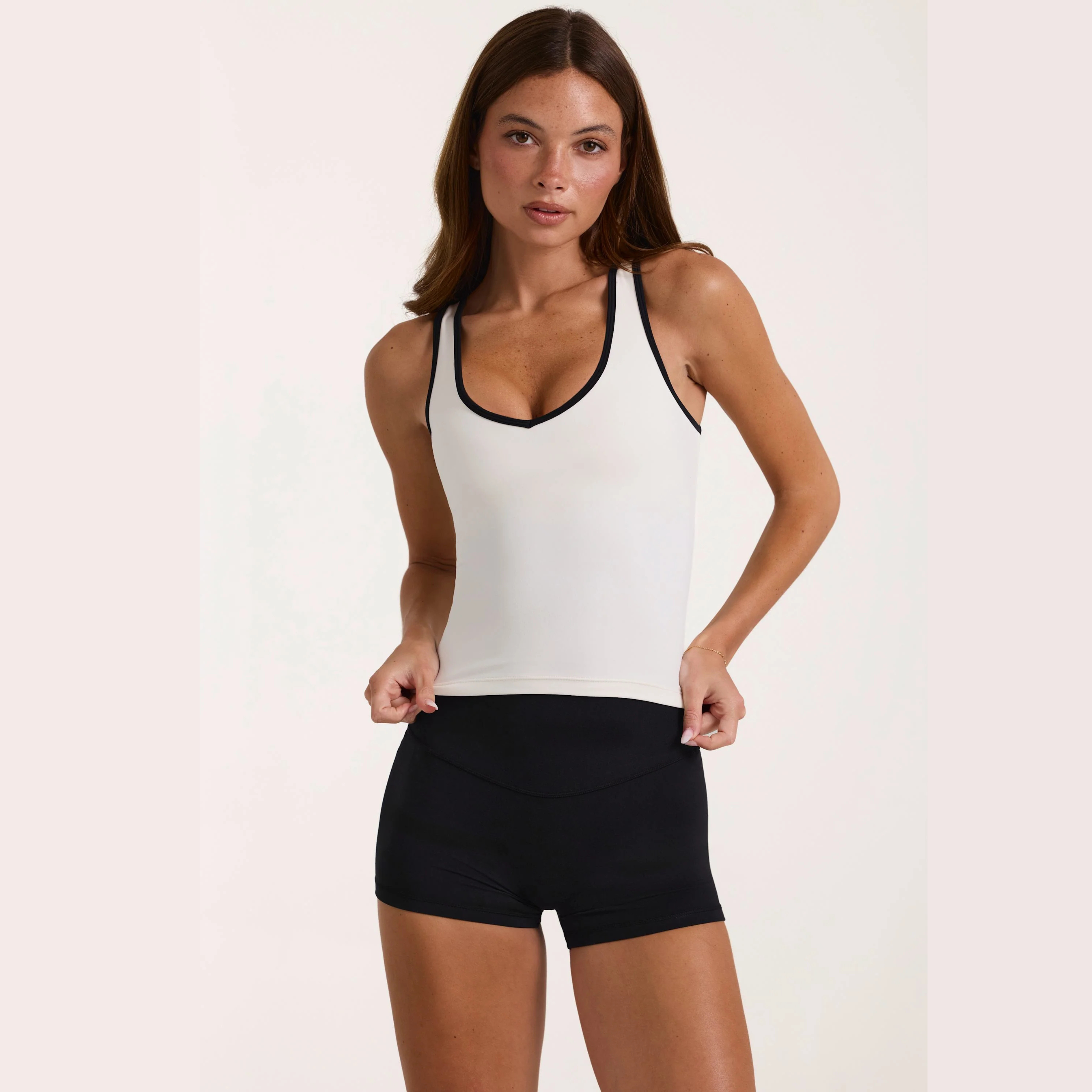 Super Sculpt Seamless Top with Stripes