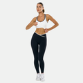 Super Sculpt Seamless Top | White with Stripes
