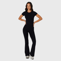 Sculpt Seamless Flare Leggings | Black